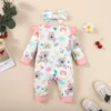 "Barboteuse bébé fille koala, robuste et colorée" (Onesie girl baby koala theme, sturdy and colorful)