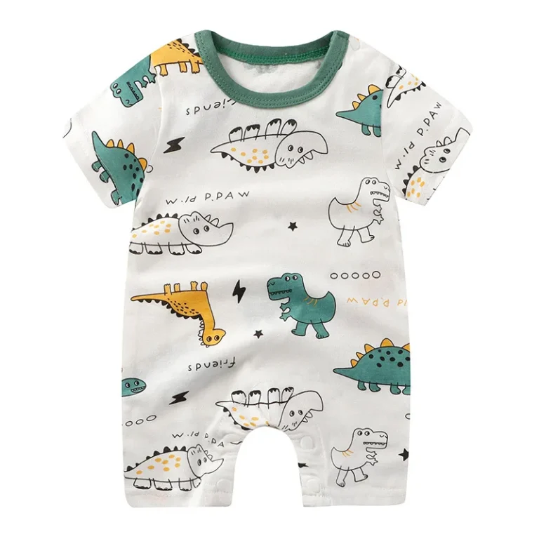 "Barboteuse dinosaure bébé hautement attrayante" (Onesie dinosaur baby highly appealing) or "Barboteuse dinosaure bébé décorative et confortable" (Onesie dinosaur baby decorative and comfortable).