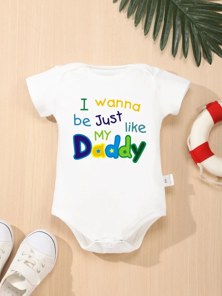 barboteuse pour bébé avec message adorable