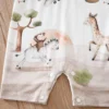 "Barboteuse bébé jungle haut de gamme" (Baby jungle romper of high quality)