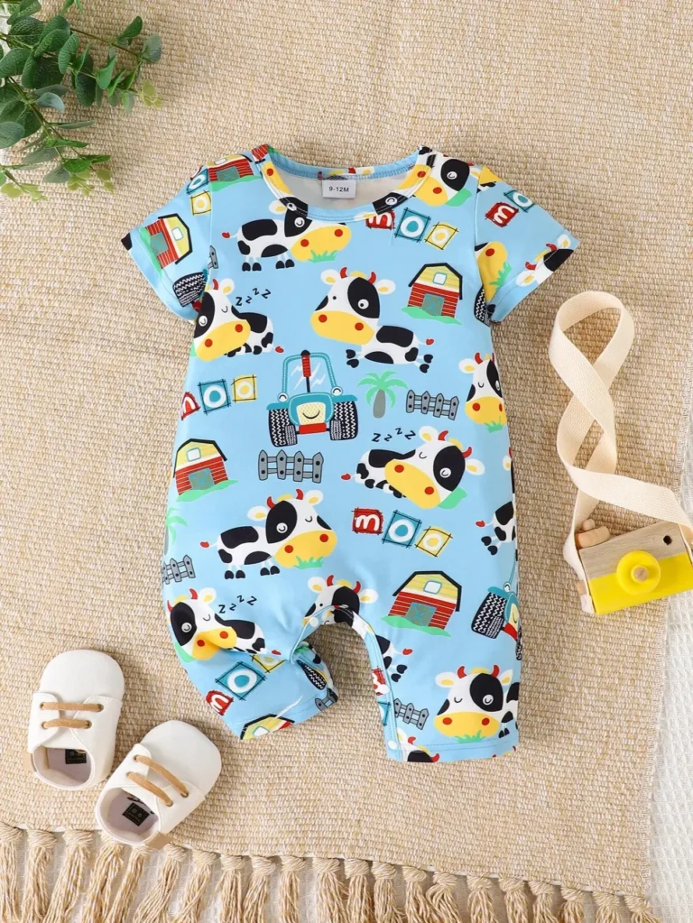 "Barboteuse bébé garçon été, confortable et mignonne" ( romper baby boy summer, comfortable and cute)