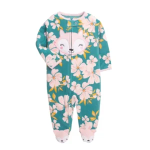 barboteuse bebe fille pink fox