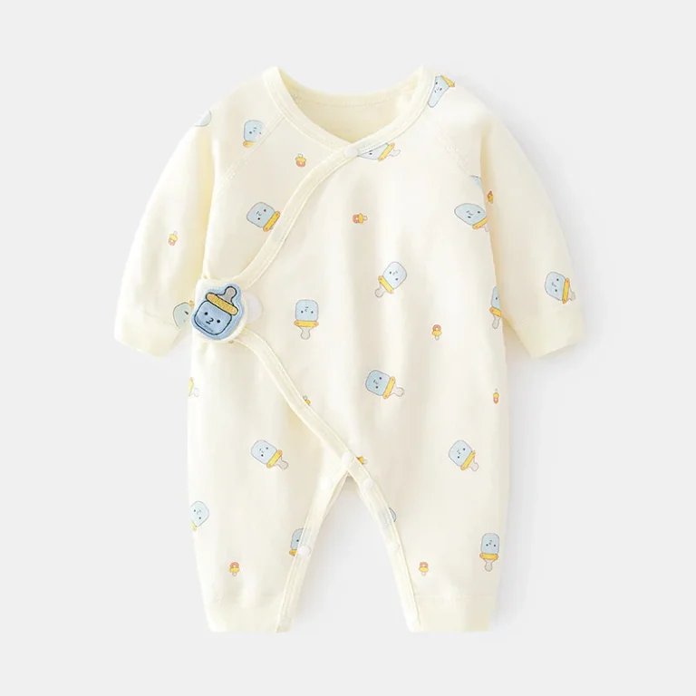 "Barboteuse bébé glace colorée de qualité"(This translates to "colorful ice cream baby romper of good quality" in English)