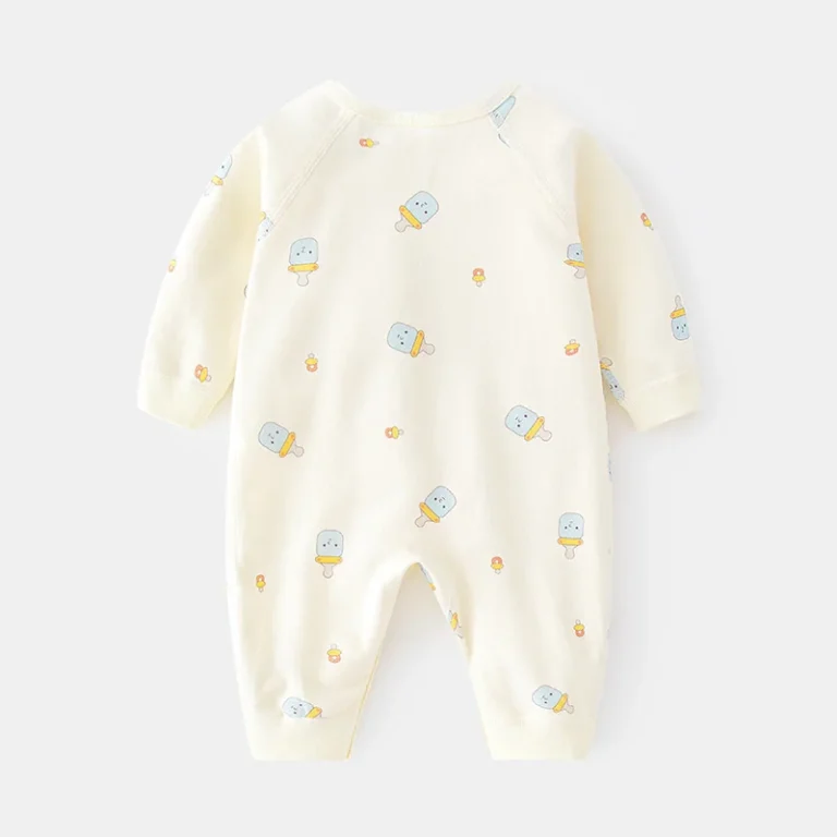 "Barboteuse bébé garçon avec imprimé glaces, de qualité" (One-piece suit for baby boy with ice cream print, good quality)