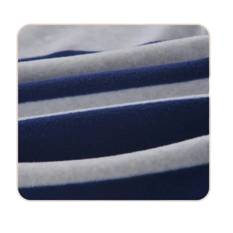 "Combi-pantalon bébé rayé de qualité avec motif renard"Translation: "Striped baby one-piece of quality with fox design"