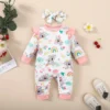 "Barboteuse bébé fille koala, robuste et colorée" (Onesie girl baby koala theme, sturdy and colorful)